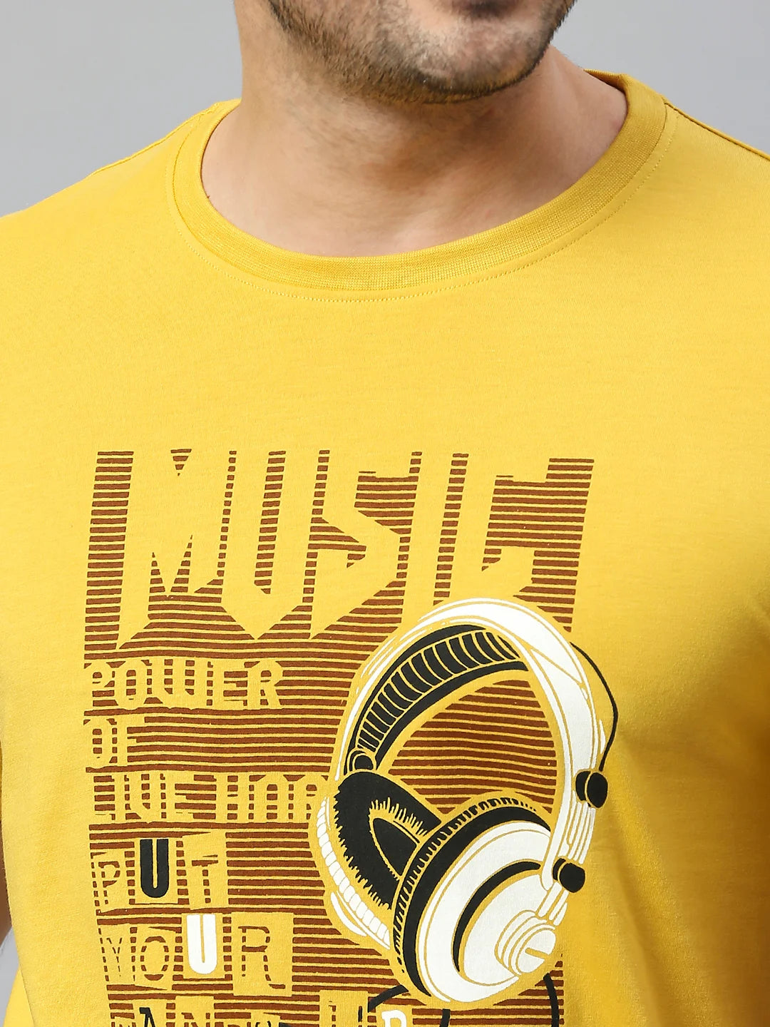 Mustard Regular Fit H/S T-SHIRT