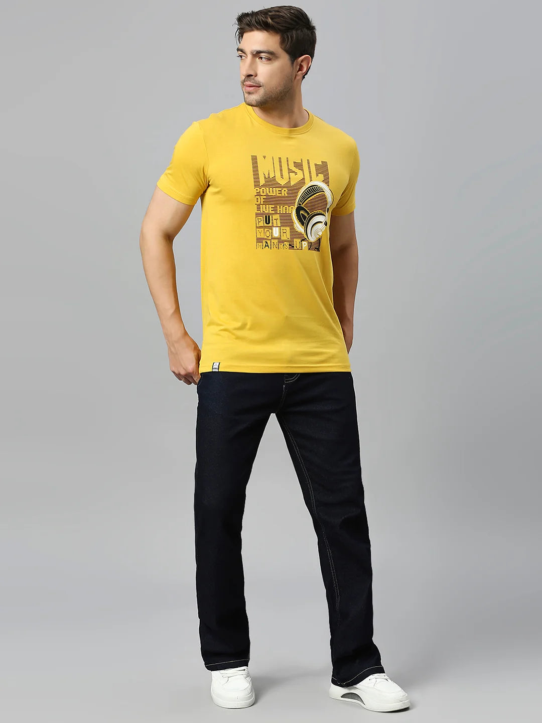 Mustard Regular Fit H/S T-SHIRT