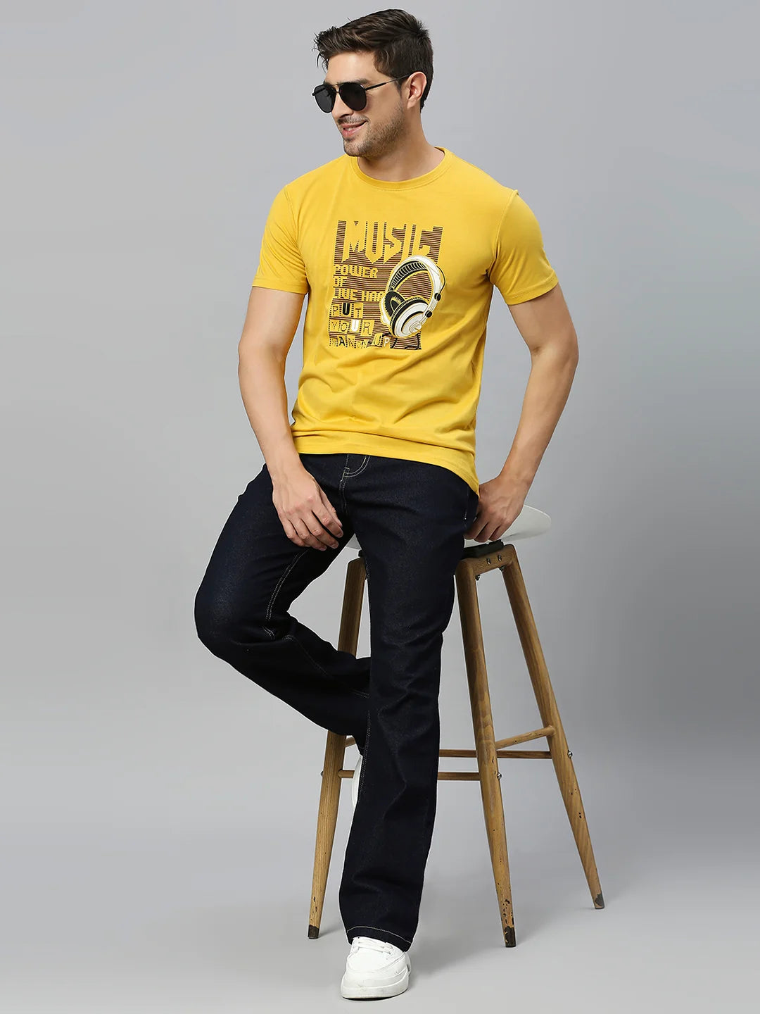 Mustard Regular Fit H/S T-SHIRT