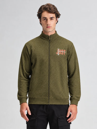 Olive Solid Sweatshirt