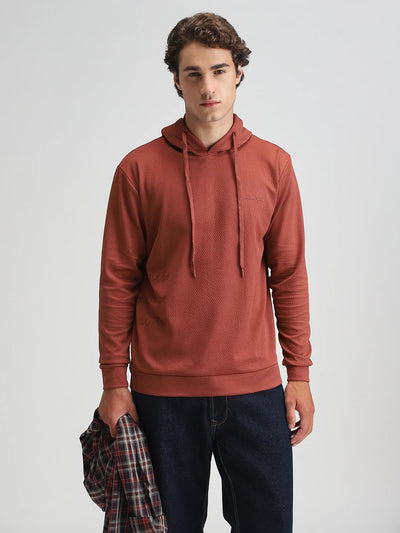 Maroon Printed Sweatshirt