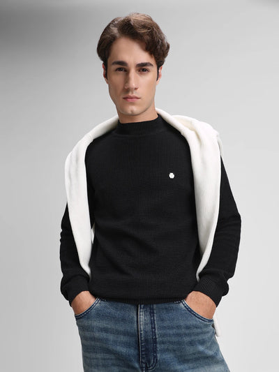 Black Solid Sweater
