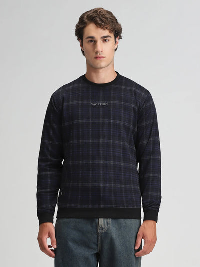 Black Printed Sweatshirt