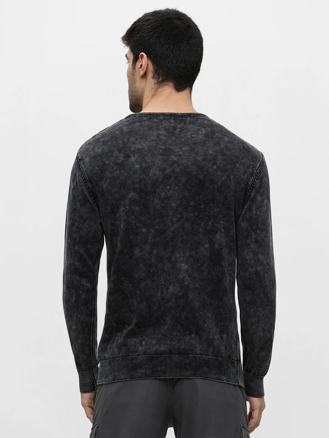 Black Solid Sweater