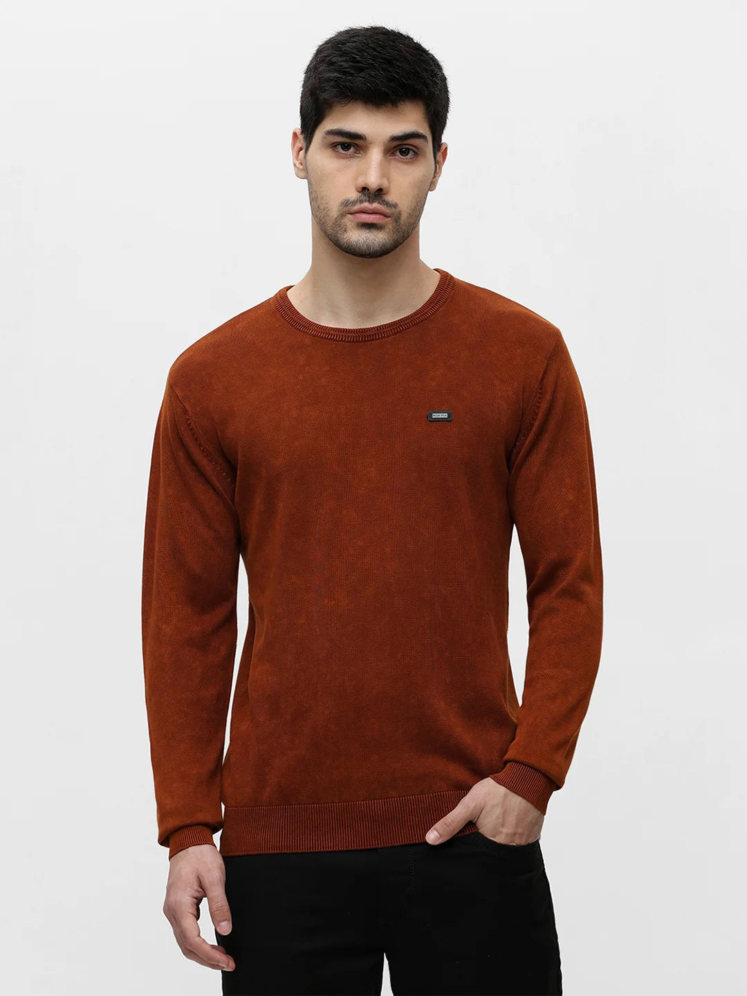 Lt. Brown Solid Sweater