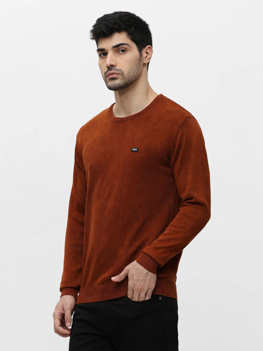 Lt. Brown Solid Sweater