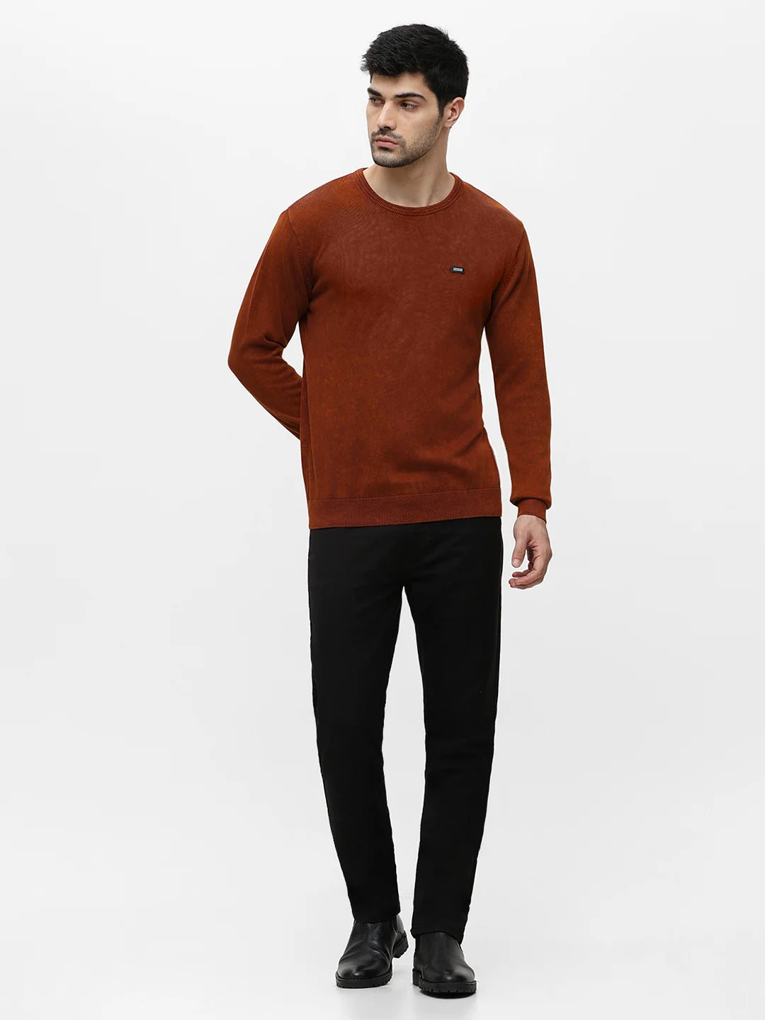 Lt. Brown Solid Sweater