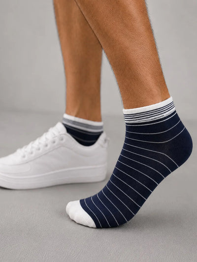 Navy Ankle Length Socks 1 Pair