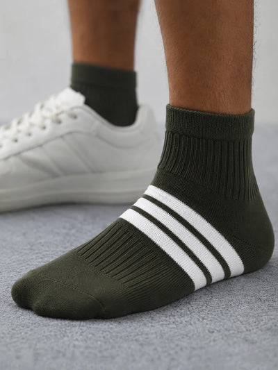 Olive Ankle Length Socks 1 Pair
