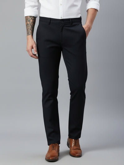 Stretchable Space Navy Chino Pants