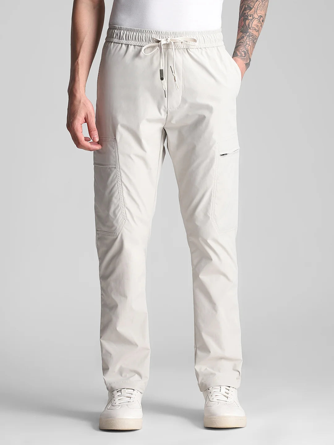 Light Grey Solid Jogger