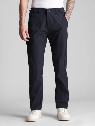 Dark Grey Printed Joggers