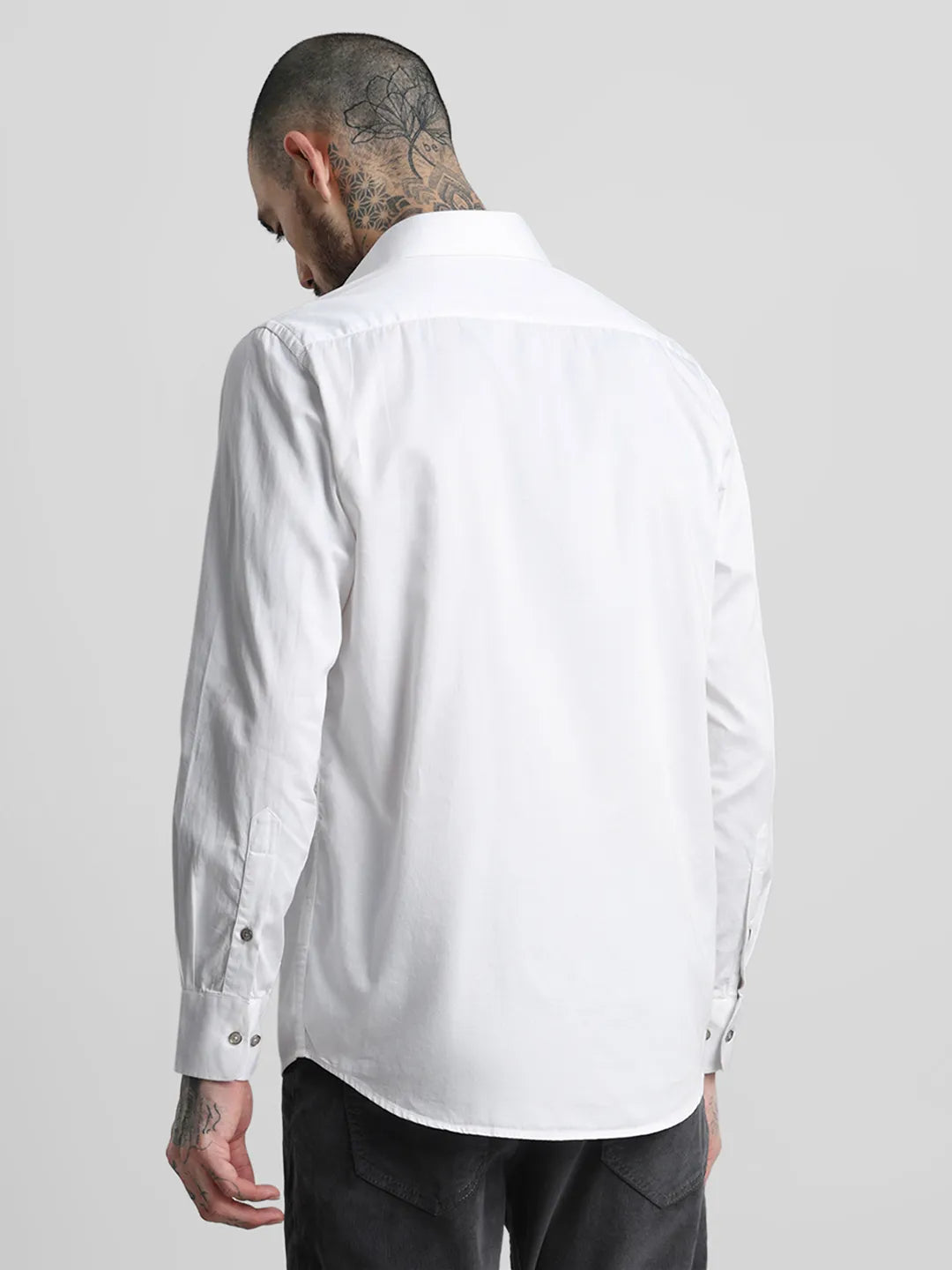 White Solid Shirt