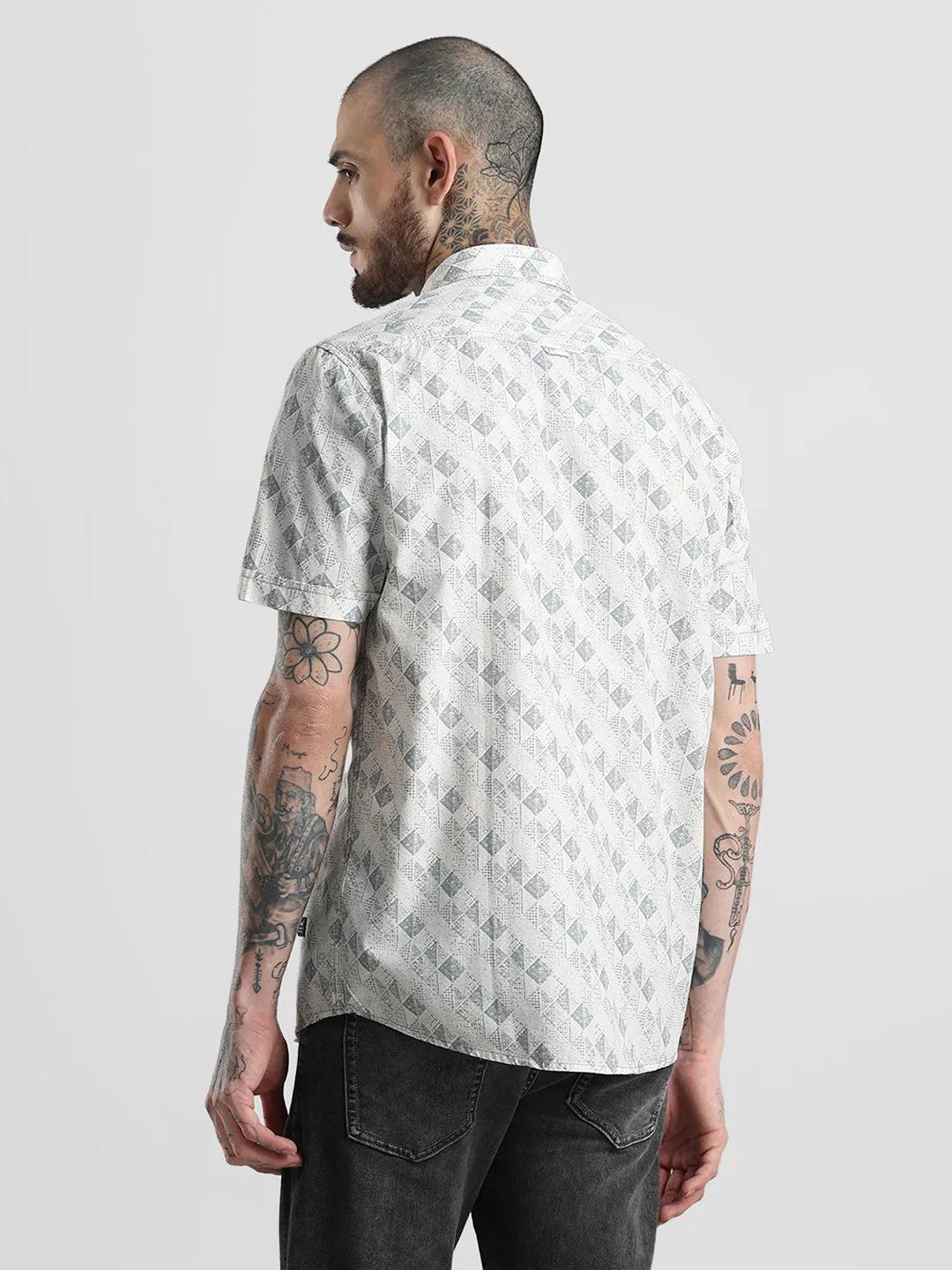 White Printed Shirt