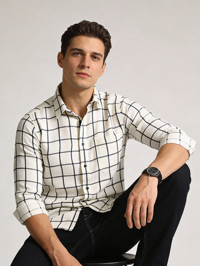 White Checkered Shirt