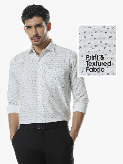 White Printed Shirt