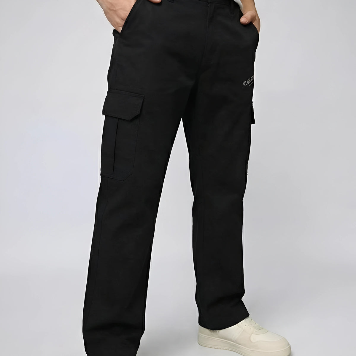 6 Pocket Black Cargo Pant