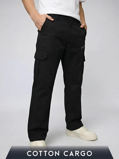 6 Pocket Black Cargo Pant