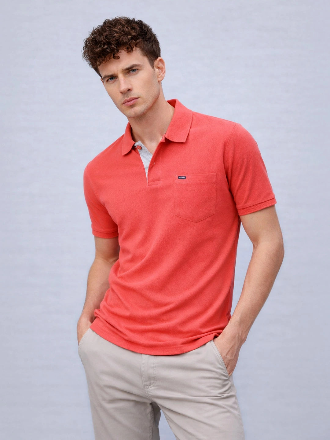 505 Cult Coral Red Polo T-Shirt