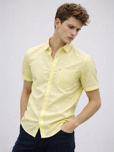 Yellow Printed Shirt